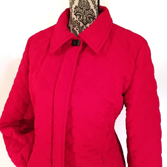 GEOFFREY BEENE Quilted Zip Front Jacket S - Picture 3 of 5